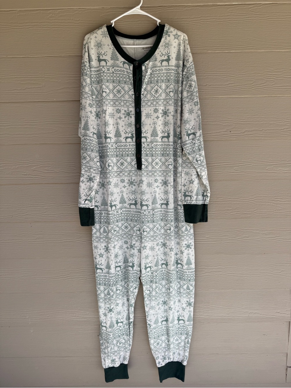 Hearth & Hand With Magnolia Mens Holiday Good Tidings Union Suit Pajama XXL (S12